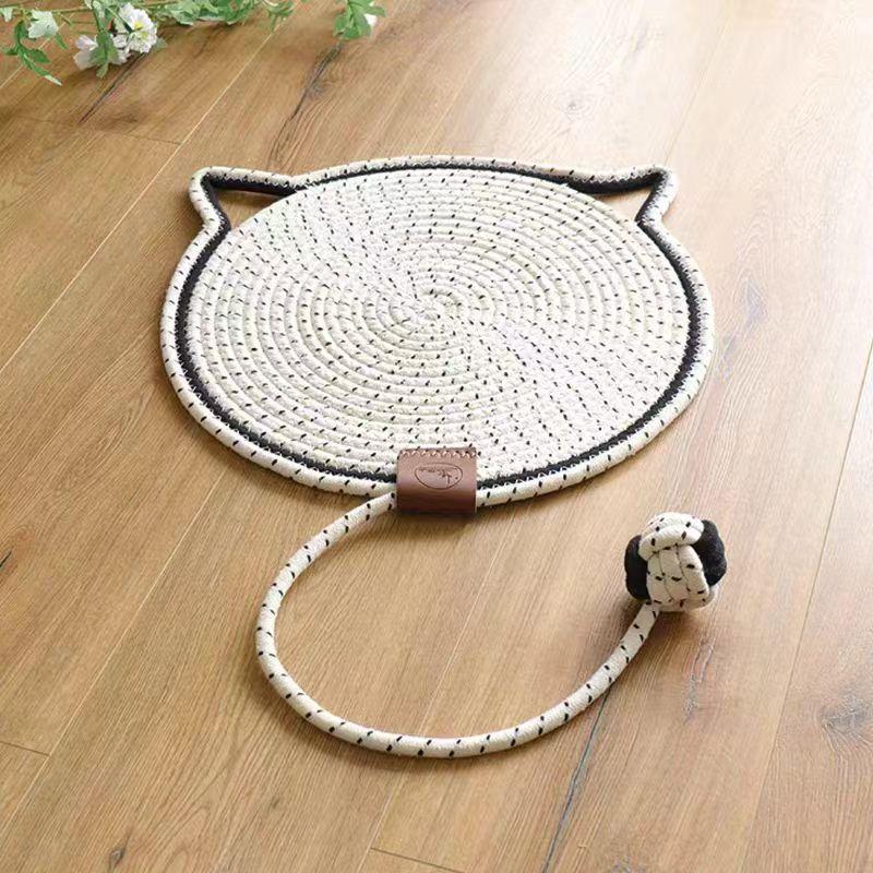 Round Shape Cat Scratcher Mat Sofa Furniture Protector Claw Care Cat Scratching Board Pet Supplies For Indoor