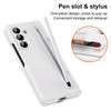 For Z Fold 7/6/5/4/3 Phone Case TPU+PC Material Shockproof Pen Slot Strip Stand Holder Screen Protector