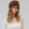 [RABBIT FUR] COIN HAIR BANDANA_DARK BROWN