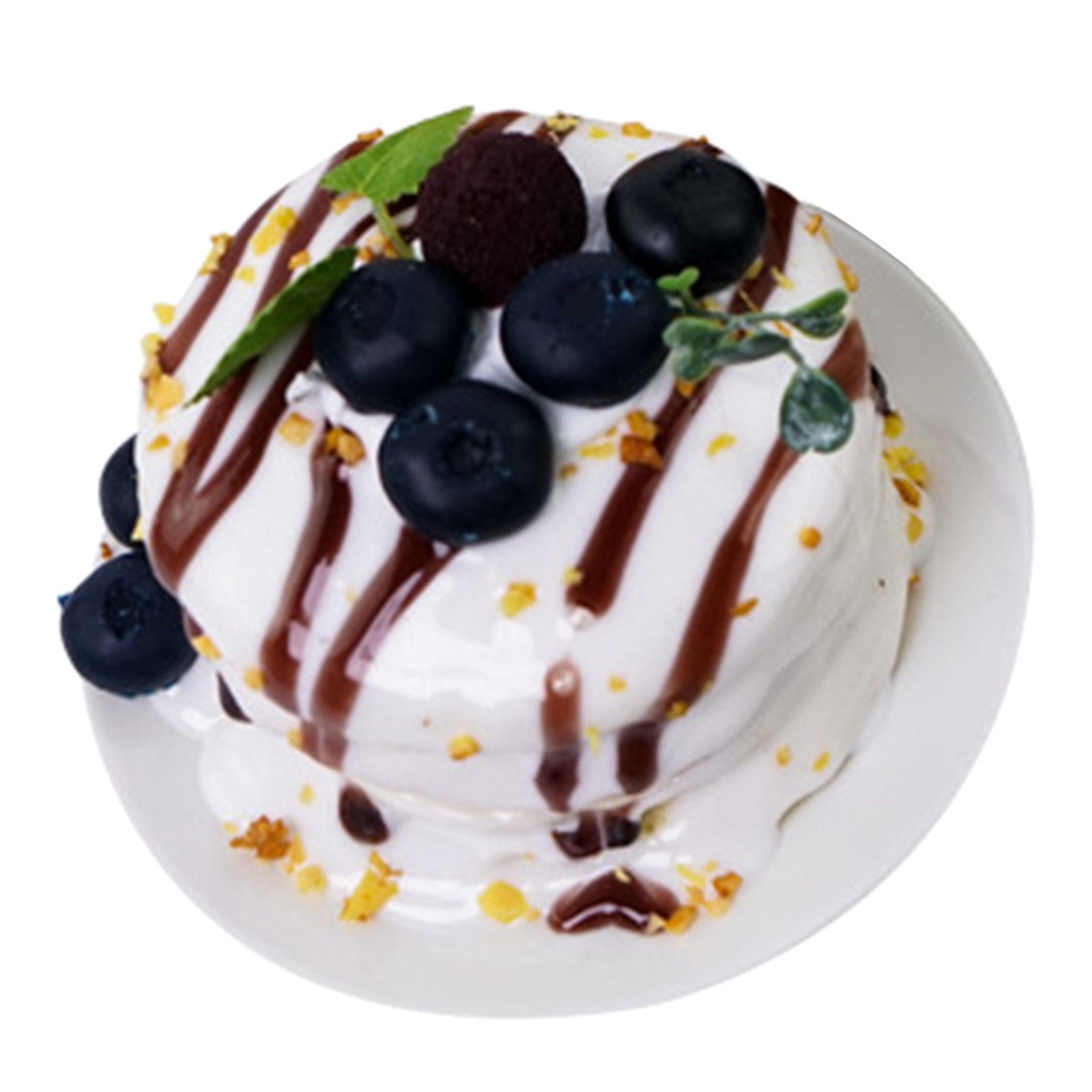 Realistic Cake Model for Photography Props Kitchen Decoration Dessert Simulation Display Ornament Stylish Kids Toy