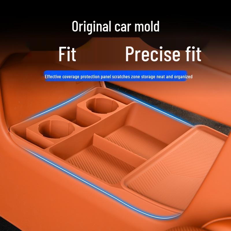 AITO M8 Center Console Silicone Storage Box - Fits 26 Models, Decorative Car Interior Accessory