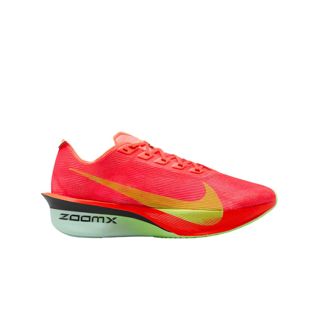 Nike Tênis Feminino ZoomX Vaporfly Next% 4 Bright Crimson Lime Blast Vermelho Menta-Espuma Roxo-Caverna HF6412-600