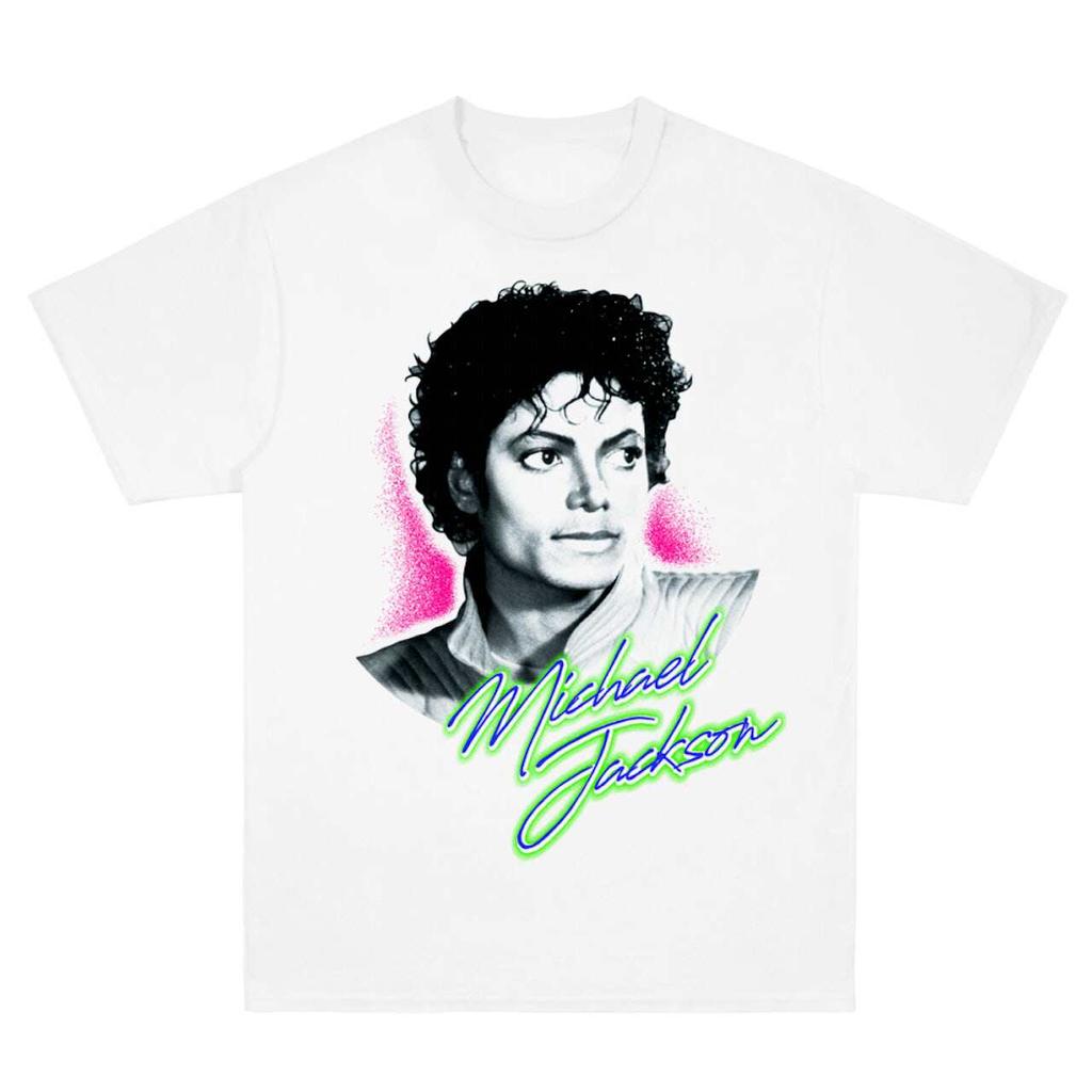 Michael Jackson Rock Casual TShirt Mens and Womens Luxury Brand Top 2026 New Logo