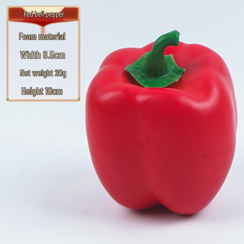 Blue & Red Fake Pepper Display Model for Photography & Early Education