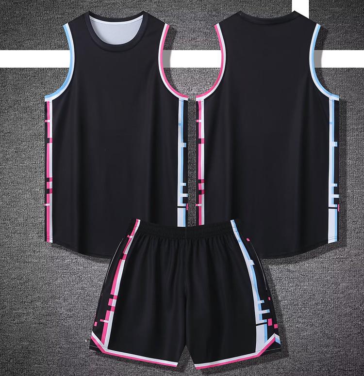 

New American Basketball Jersey Suit Men S Jersey Game Jersey Women S Sports Vest Trendy College Student Clothes Summer 6XL чорний