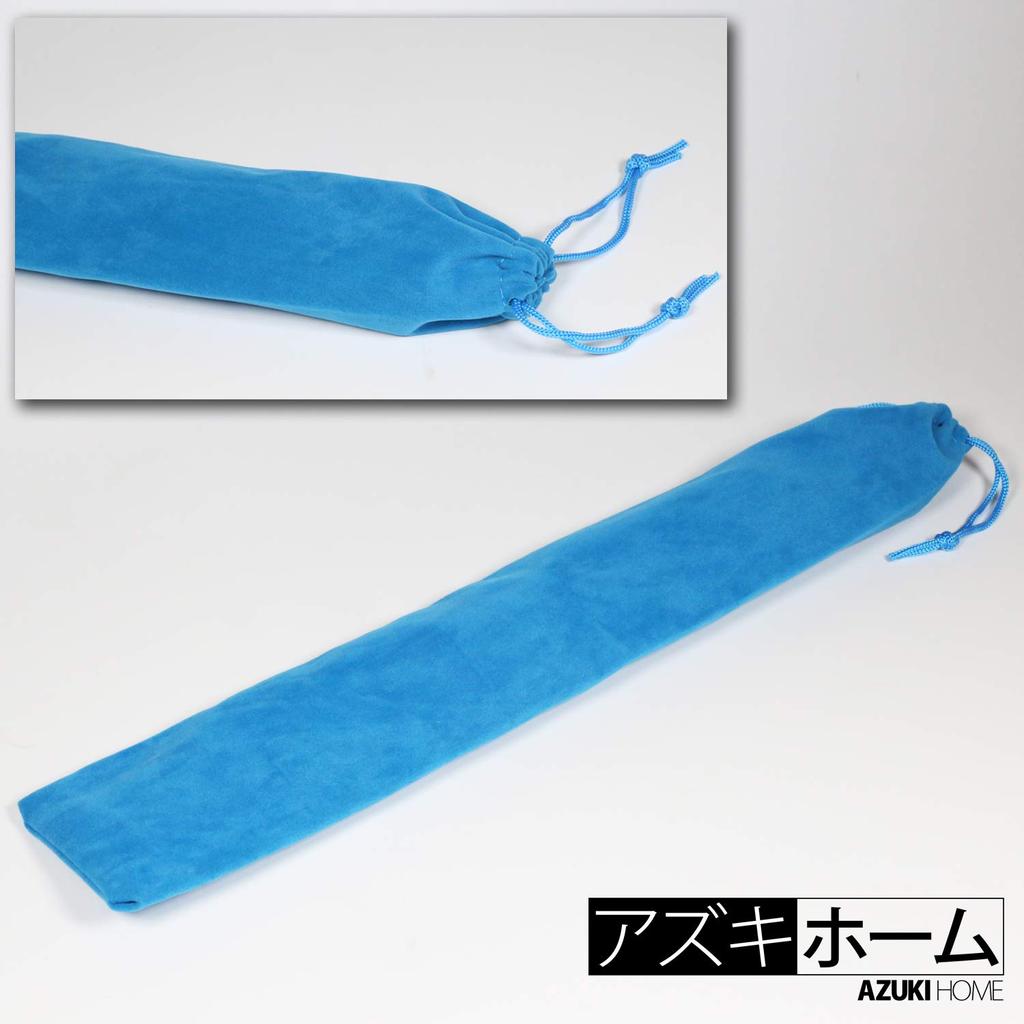 Azuki Home Taiko Maibachi Drumstick for Beginners Storage Bag with Replacement Grip Blue