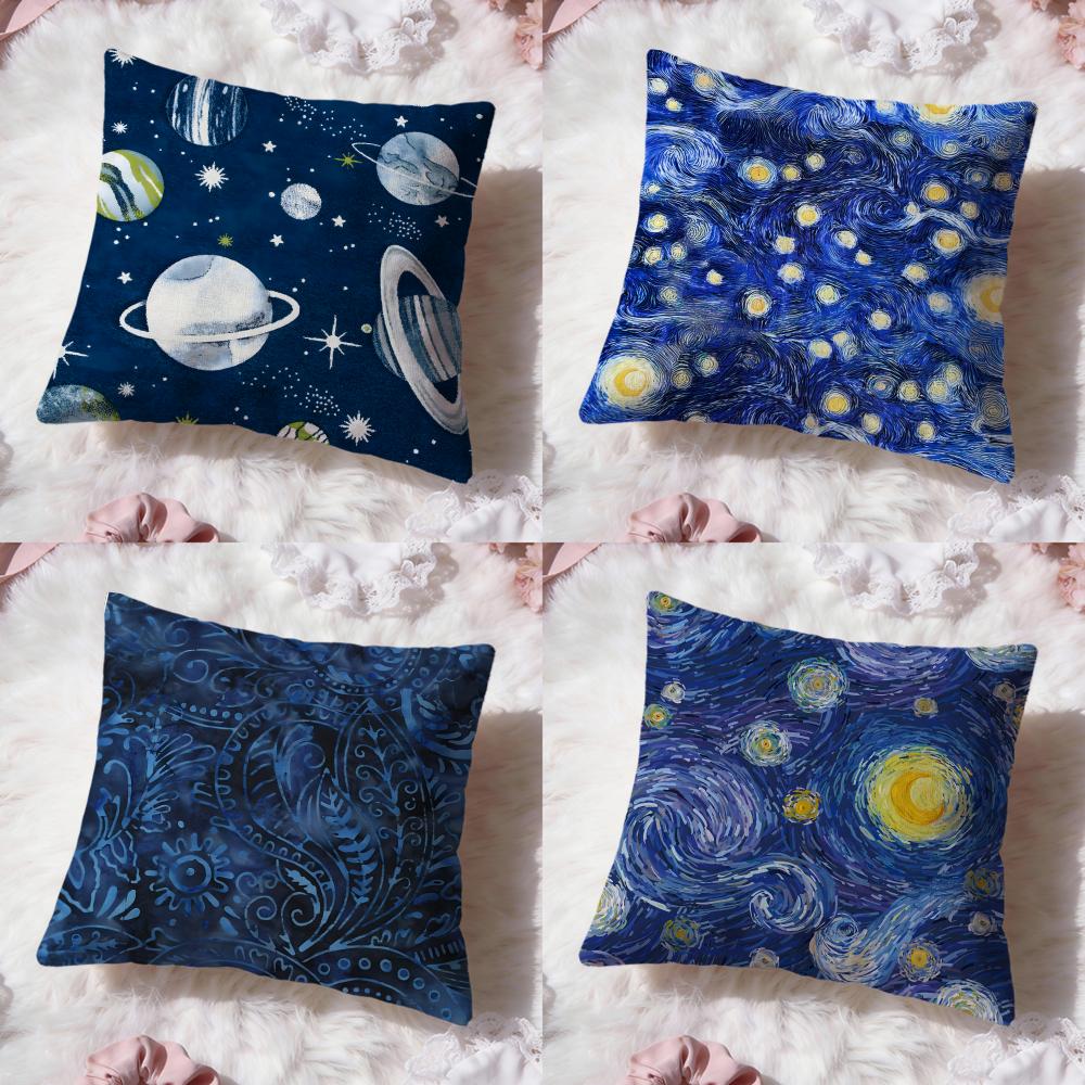 Starry Sky Texture Cushion Cover Premium Comfort Reversible Pillow Cove Two In One Design for Any Room Car Interior