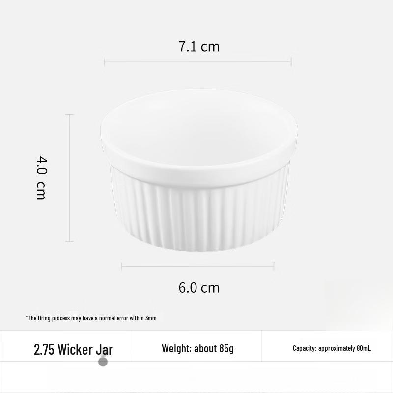 

Ceramic Fluted Pudding Ramekins