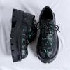Tjocksulade PU-läder Herr Oxford Skor Bröllopsfest Manliga Formella Klänningsskor Personlighet Business Casual Skor Promenadsko