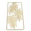 Metal Leaf Wall Decor Golden Nordic Style Elegant Ambience Sturdy Durable Wear Resistant Metal Wall Decor