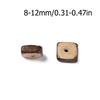 1Strand About 100pcs Coconut Square Shape Bead 8-12mm Multi-size Mixed Spacer Beads for DIY Necklace Jewelry Making Findings