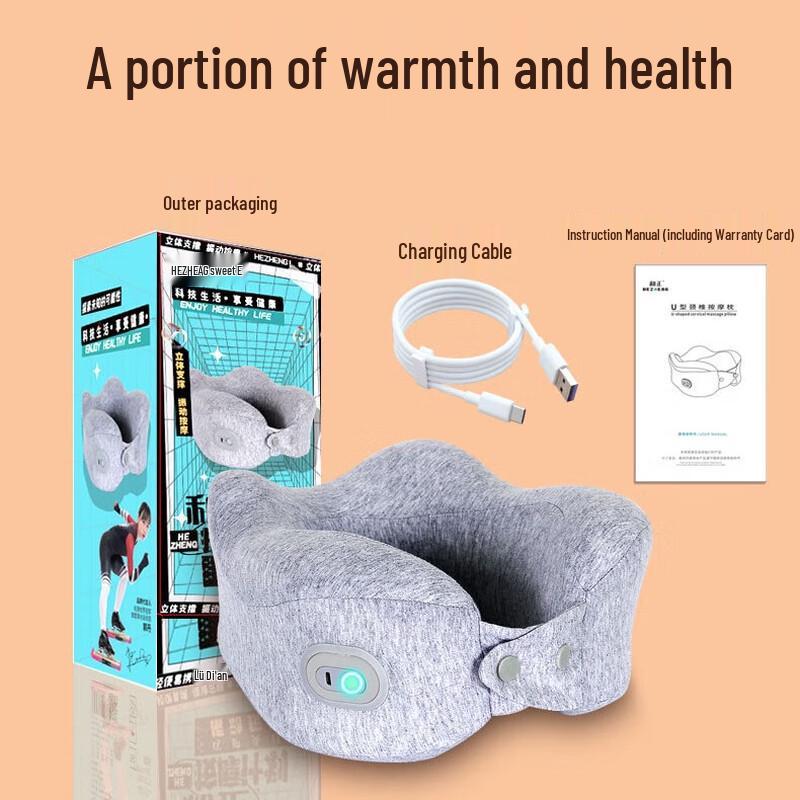 HEZHENG Neck Massager Pillow CN Plug (adapter Included)