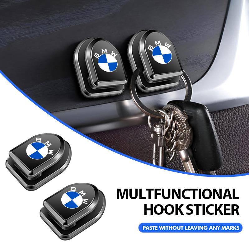 2/4pcs Mini Car Seat Headrest Hook USB Storage Organizer Holder For BMW Performance X1 M3 M6 F01 F02 E34 E36 E60 F10 F20 X6 jbzh05