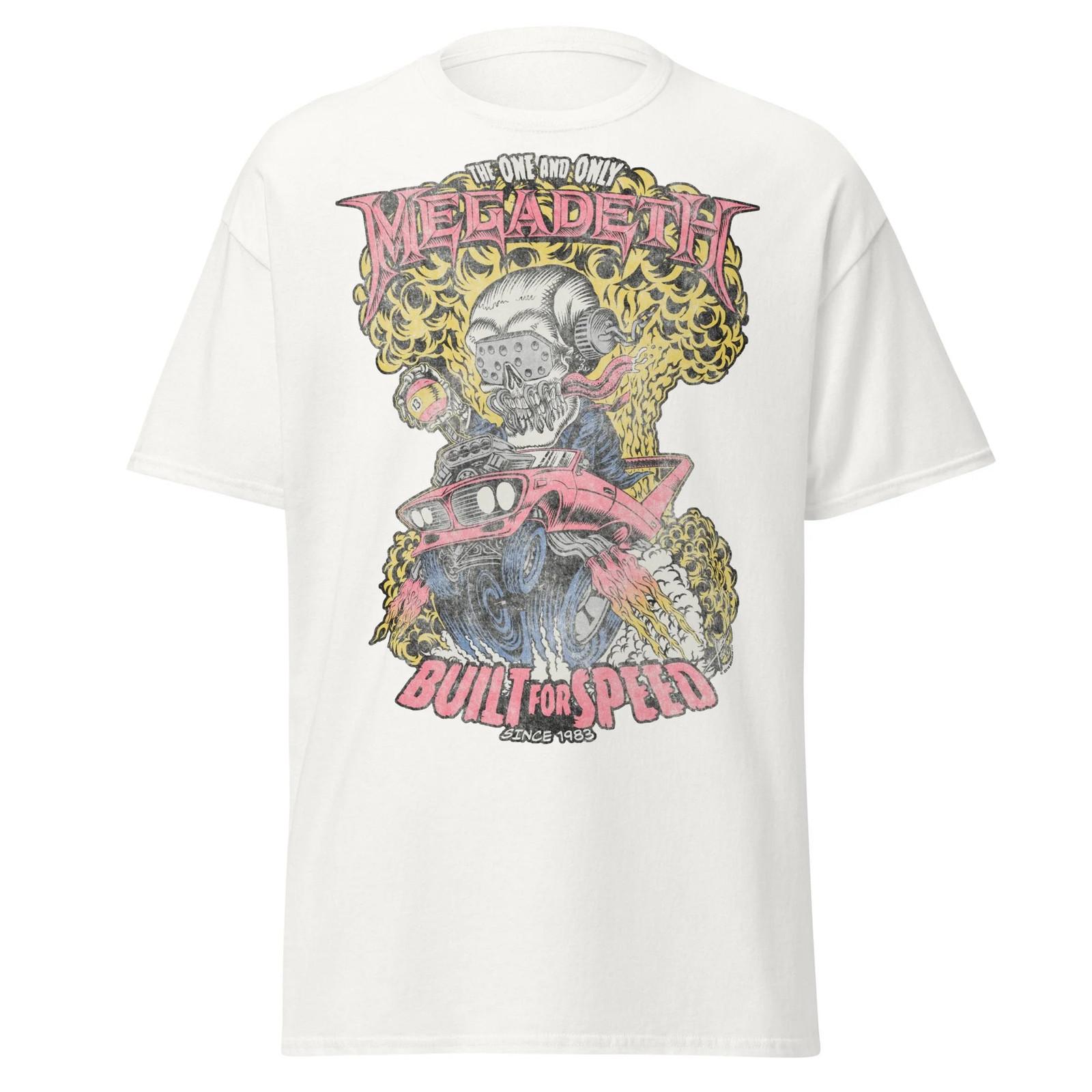 Megadeth - Винтажная футболка Jumbo с принтом Built for Speed XXXXL