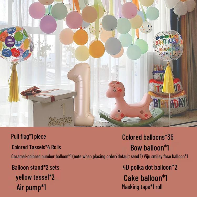 Erster Geburtstag Ballon Dekorationsset für Jungen und Mädchen
