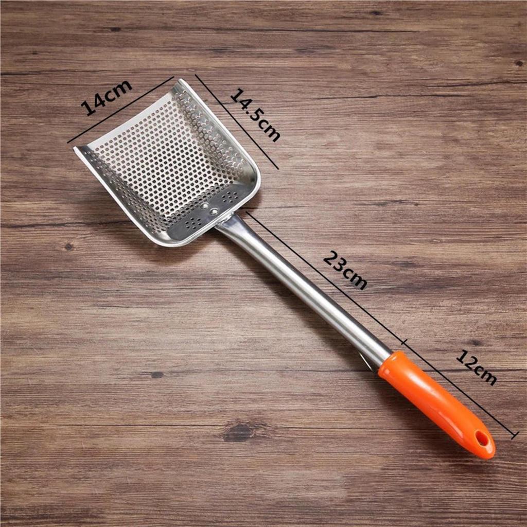 Oil Skimmer Cooking Utensil French Fries Separator Stainless Steel Strainer for Straining