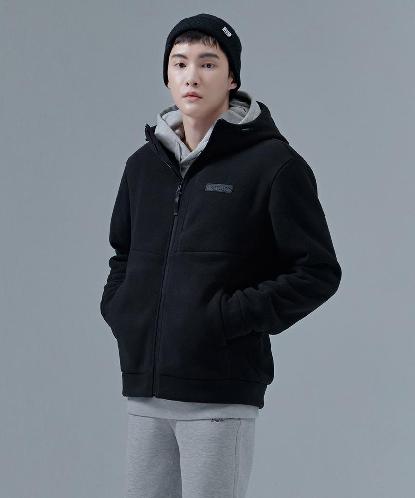 Chasecult Unisex Polar Fleece Boa Bonded Reißverschluss Hoodie-Cfzu4302D03