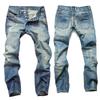 Vintage Rettbenet Smal Passform Herrejeans med Knapping Avslappet Stil Mørkeblå Elastisk Komfortabel Passform for Alle Årstider