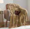 1PC Blanket Marauders Map Vintage Antique map Flannel Thin blankets for Home Office Travel Camping Perfect gifts four season use