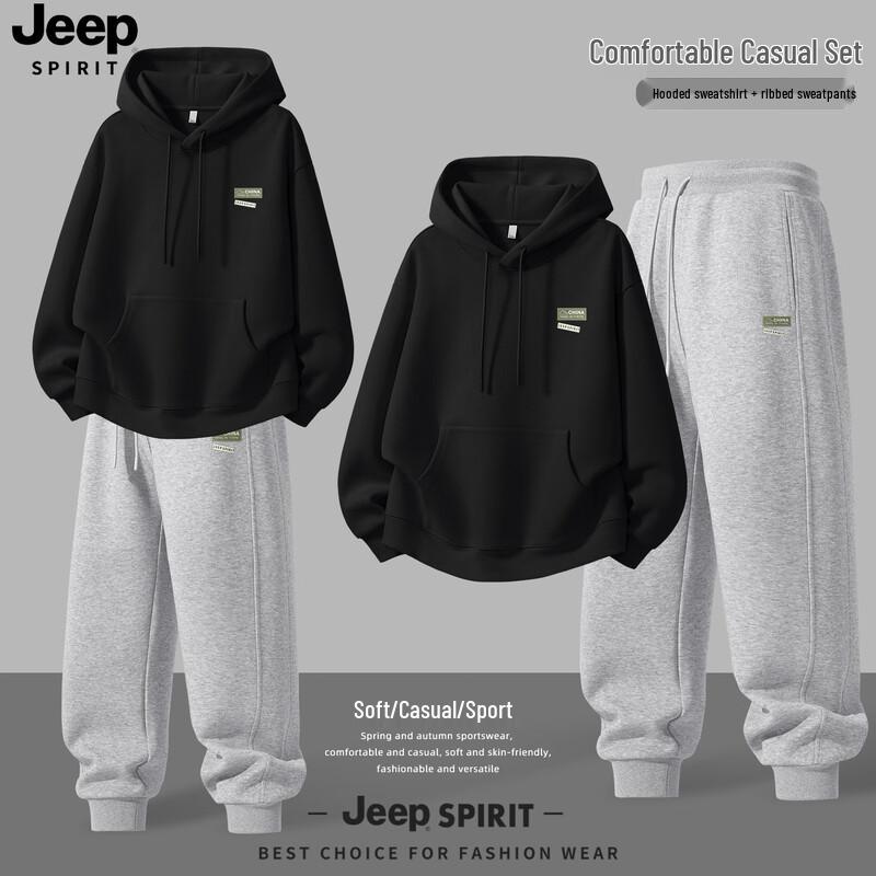 

Мужской комплект: Худи с капюшоном и спортивные штаны JEEP SPIRIT Осень 2025 L