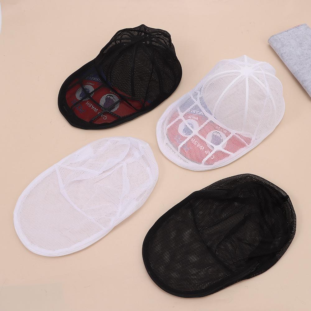 1/2Pcs Protector Holder Baseball Cap Washing Cage Baseball Hat Washer Dishwasher Hat Washing Cage Holder Frame Polyester
