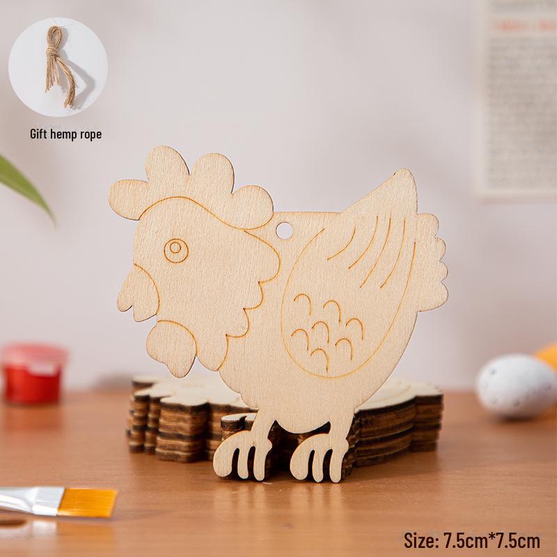 

Расписанные вручную деревянные пасхальные яйца-подвески для украшения детского сада.