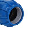 Water Pipe Connector Fittings PE Plastic Straight Pipe Connector Adapter 63mm To 63mm