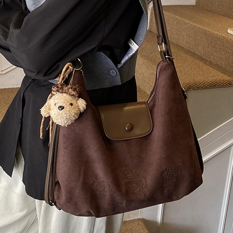 Bag Women's 2025 Autumn and Winter New Trendy Backpack Retro Travel Backpack Large Capacity Tote Bag Messenger Bag