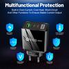 58W Fast Charging USB + Dual PD Travel Charger with EU/US/UK/KR/AU Plug, Type-C Compatible