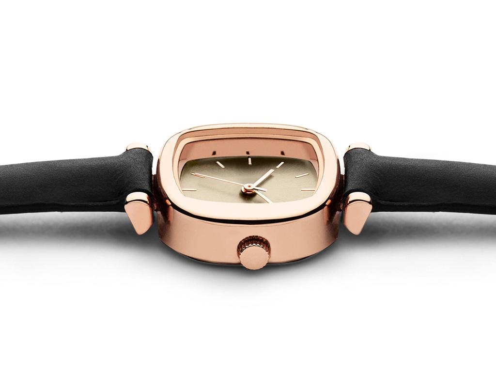 Authorized Distributor KOMONO Watch MONEYPENNY Rose Gold Gray Leather [KOMONO] Women's KOM-W1233