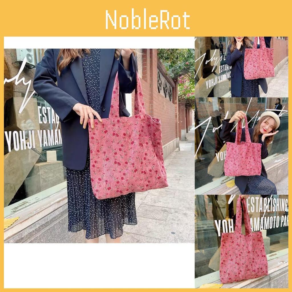 Velvet Pink Elegant Corduroy Tote Bag For Women Stylish Vintage Shoulder Bag Ideal For Use Everyday