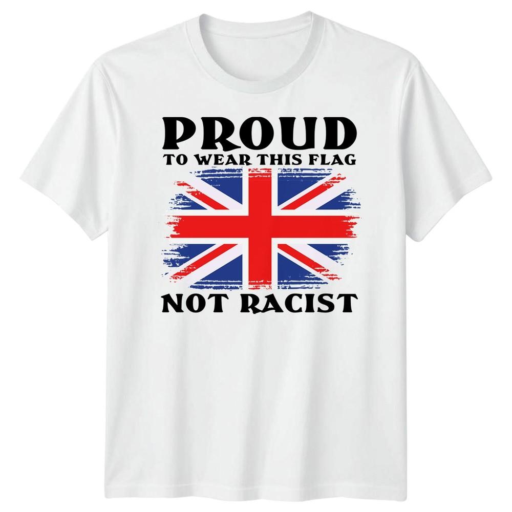 

Футболка с флагом Юнион Джек Иммиграция Футбол Принт Горжусь носить этот флаг Топ L