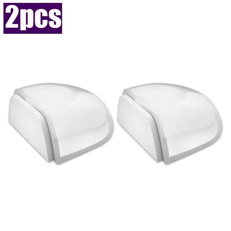 Transparent Self Adhesive Door Draft Stopper Floor Mounted Door Stop for Wall Furniture Door Handle Protection Home Improvement
