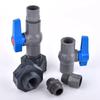1Set 1/2" 3/4" 1" PVC Aquarium Fish Tank Connector Inlet Water Drain Pipe Joint Valve Irrigation Water Tank Bulkhead Fittings