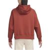 Nike Sweatshirts Women's Dark Orange Hooded Moderate Regular (Unisex) Sweatshirts DQ5859 832