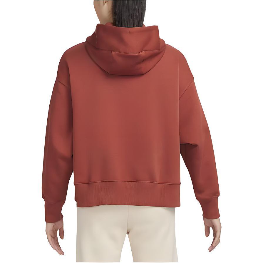 Nike Sweatshirts Women's Dark Orange Hooded Moderate Regular (Unisex) Sweatshirts DQ5859 832