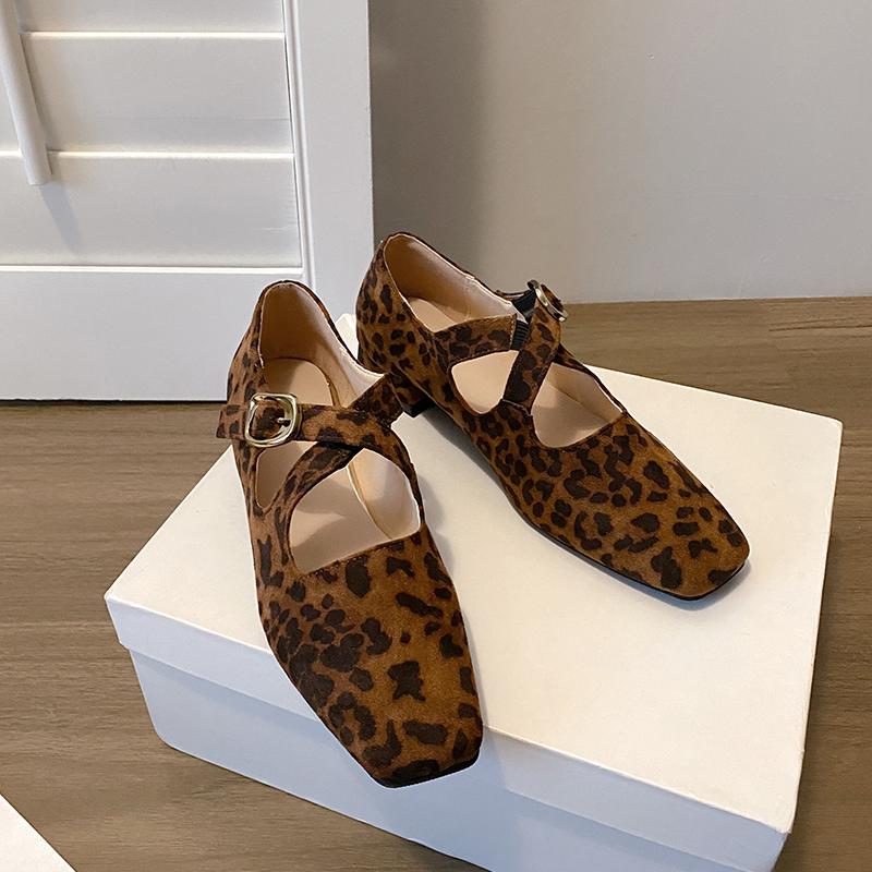 Spring Autumn Shallow Ladies Flats with Shoes Female Designer Footwear Cross-tied Buckle Women Mary Janes Shoes