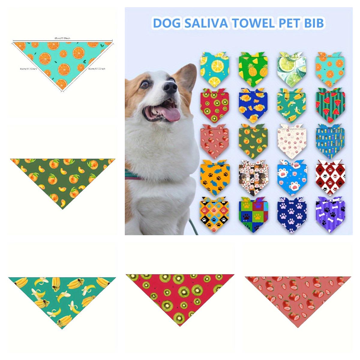 

5/10pcs Spring Summer Flowers Fruits Dog Puppy Pet Cat Bandana Scarf Handkercheifs Pet Grooming Supplies Accessories 1pc