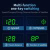 Universal 3" Car HUD Head-Up Camera LCD Display Outdoor Off-Road Speed Guide Overspeed Alarm Compass G7 GPS Speed Gauge
