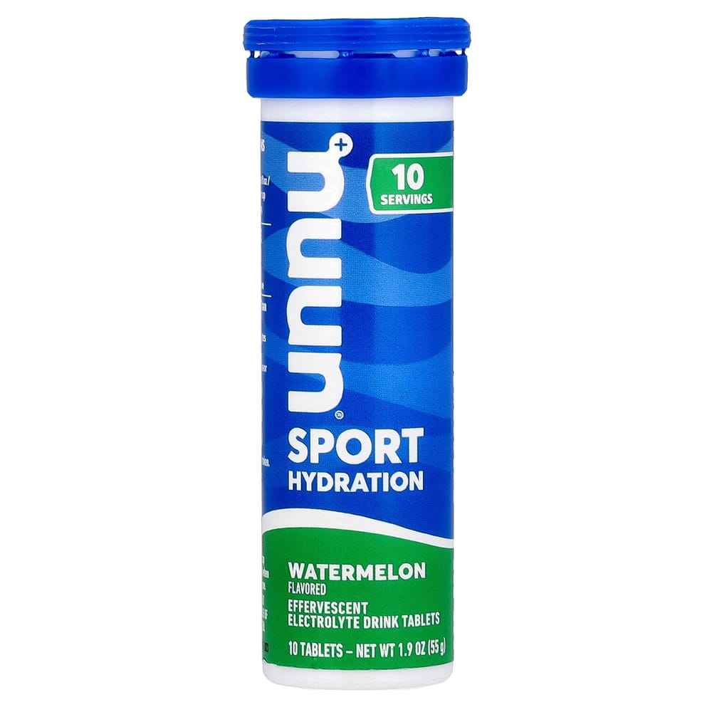 

iHerb Електролітні шипучі таблетки для спорту для гідратації, Кавун, 10 таблеток