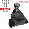 For SEAT Ibiza 2002 2003 2004-2010 New Manual 5 6 Speed Car Gear Stick Shift Knob Lever HandBall PU Leather Gaiter Boot Cover