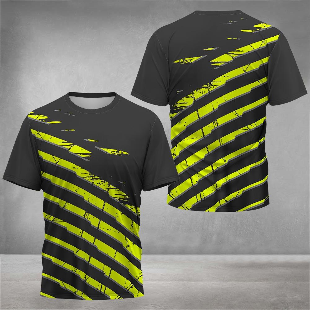 Badminton Tennis Sports Men's T Shirt Casual O-neck Loose Short Sleeve Tops Fashion 3D Print Gym T-shirt Man Outdoor Running Tee
