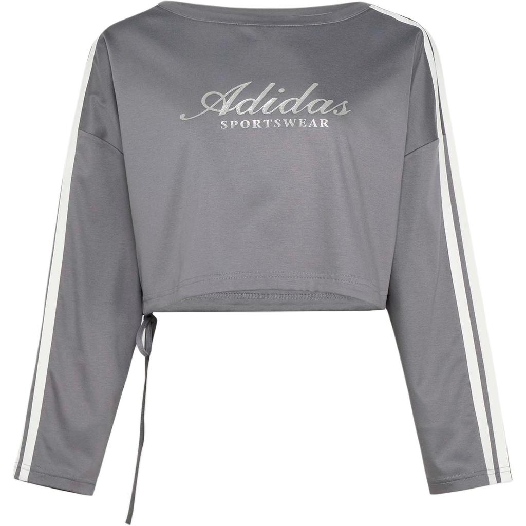 Adidas Dance Three Stripes Movement Series Pure Cotton Casual Long Sleeve Drop Shoulder T-Shirt Women tops KX8924