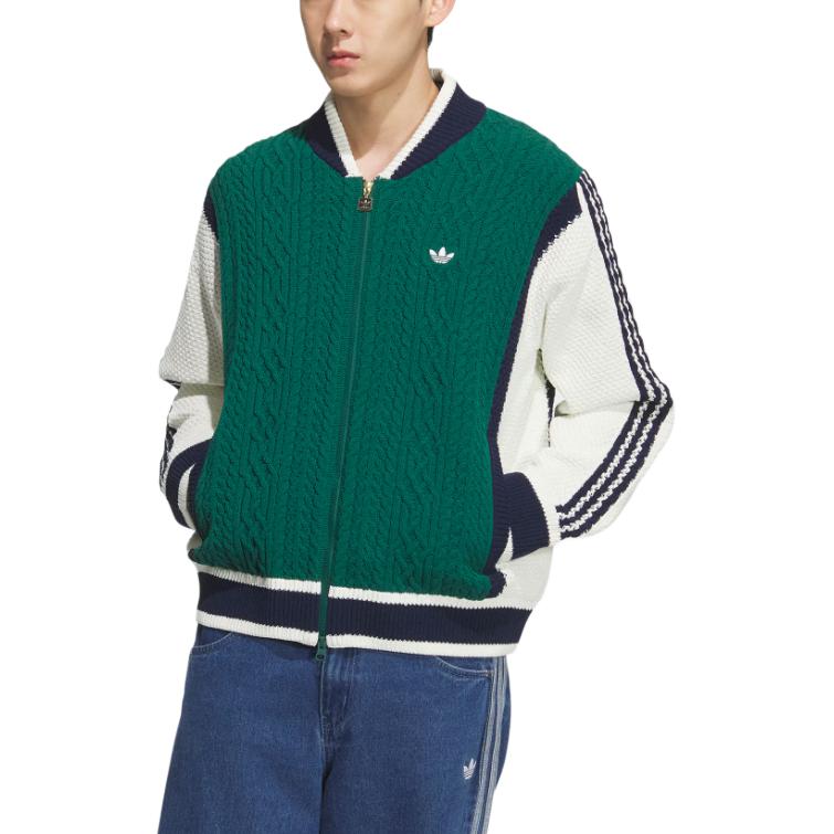 Adidas Cardigan Originals Confortável Macio Amigável à Pele Suéter de Tricô Solto Tops Unissex KS5962