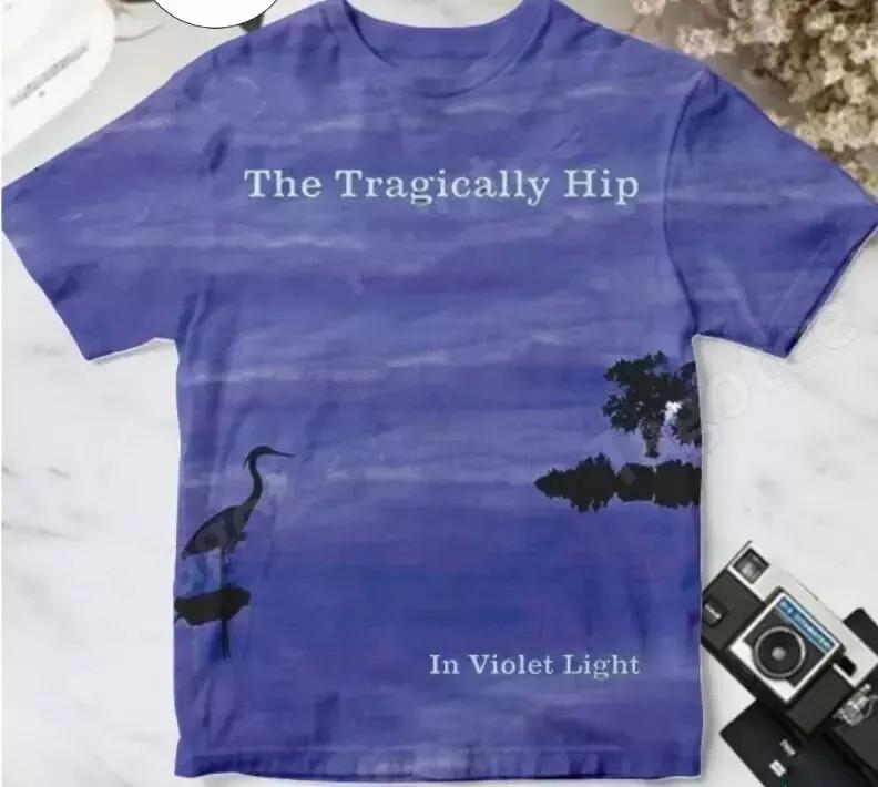 

The Tragically Hip In Violet Light Album Cover AOP T Shirt Full Size S-5XL Unisex T-Shirt M