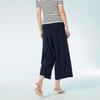 OVVOVV Women's Double Crepe Drawstring Wide-Leg Cropped Pants