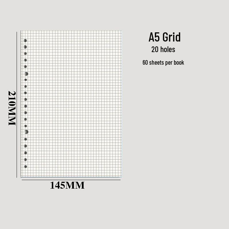 Minimalist Plastic Ring Binder Student Notebook Planner