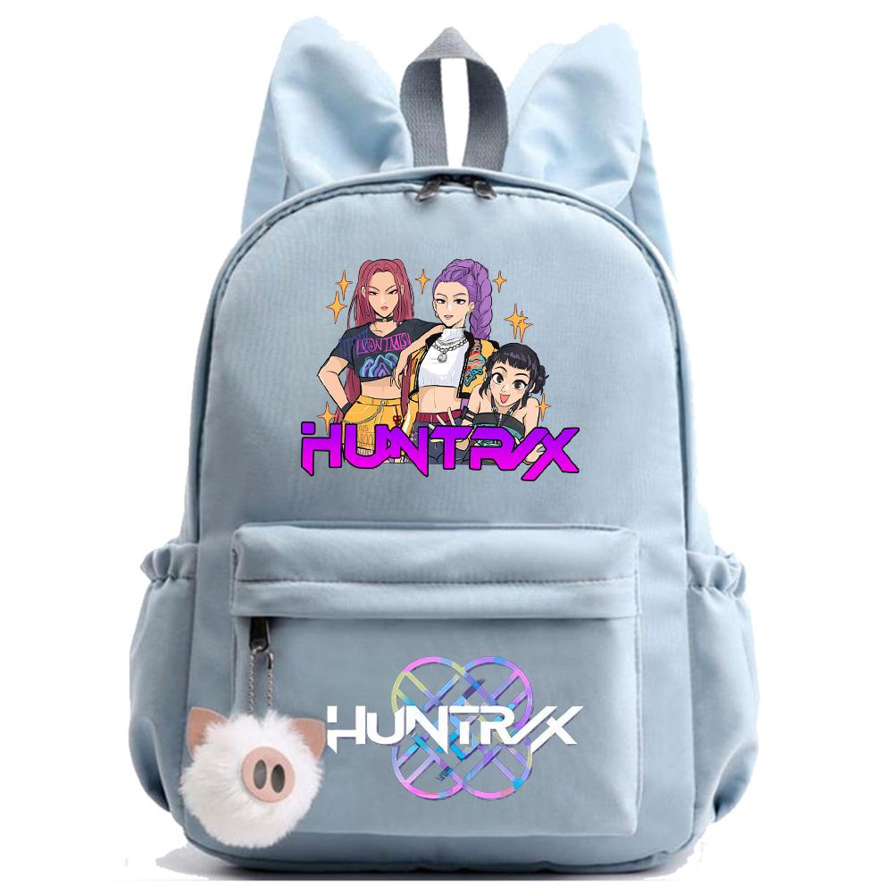 Anime Cartoon K-Pop Demon Hunters Printed Backpack for Teenger Children Student Schoolbag Girl Kid Gift Women Large Capacity Waterproof Travel Bag