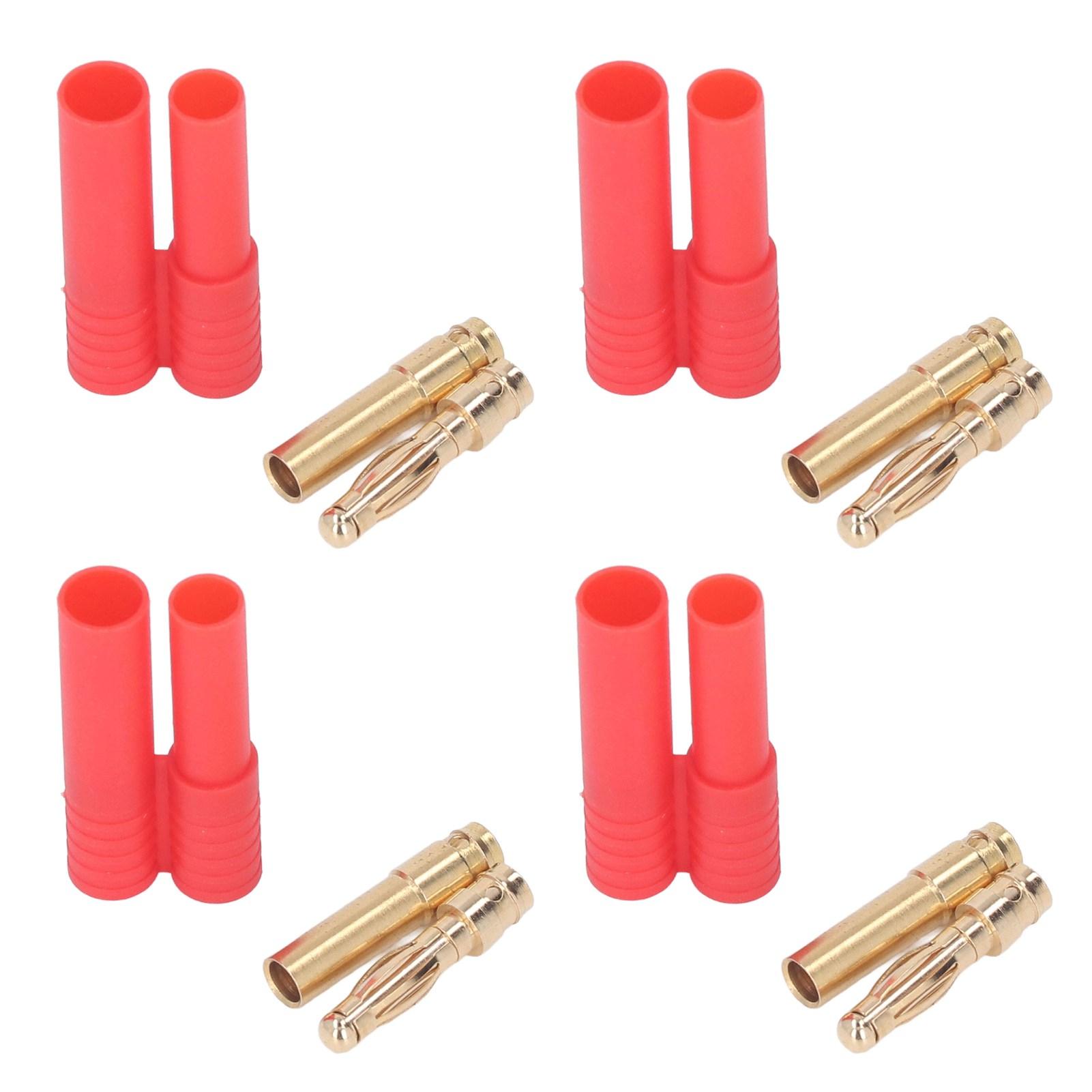 

30 Set Banana Connectors Plugs Brass ABS Corrosion Resistance Stable Contact RC Battery Wire Plug