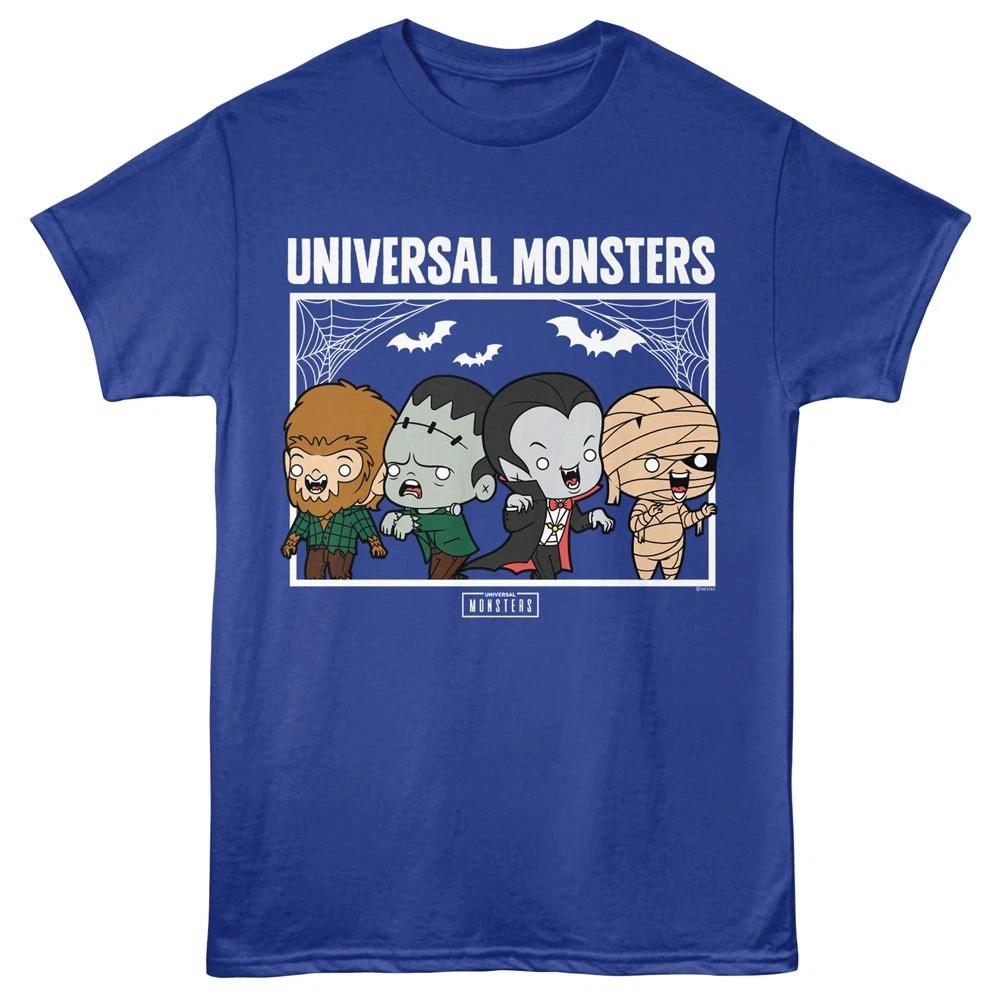 Universal Monsters Movies Chibi Characters Men s T Shirt L